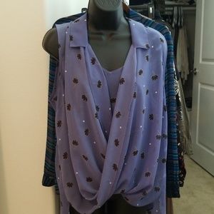 Cabi Crossover Blouse, sz M